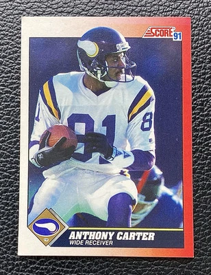 1991 Anthony Carter Score #182 - Image 1 of 2