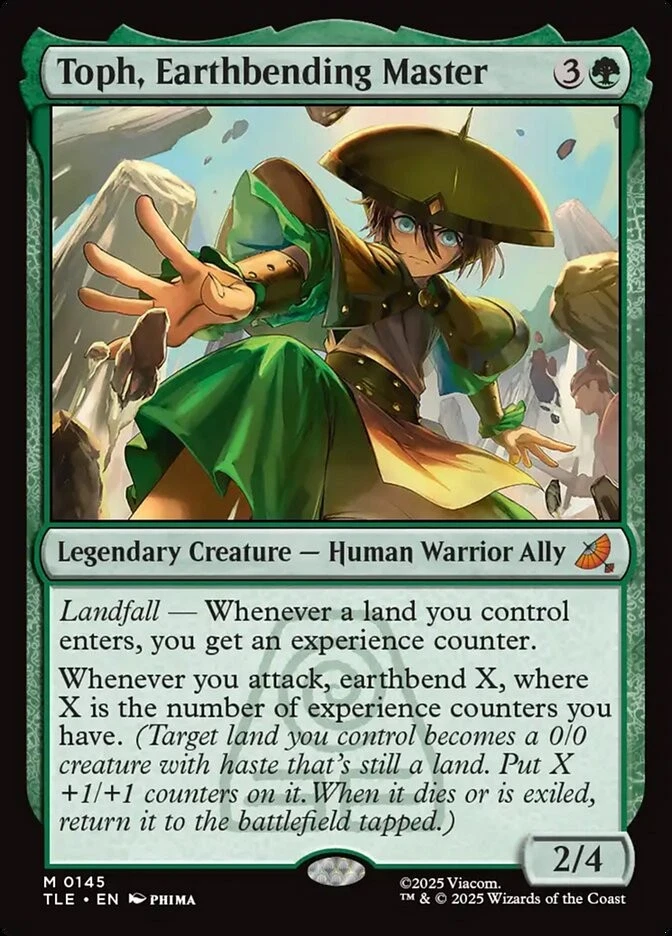 MTG Toph, Earthbending Master (145/319) Avatar The Last Airbender Eternal LP - Image 1 of 1