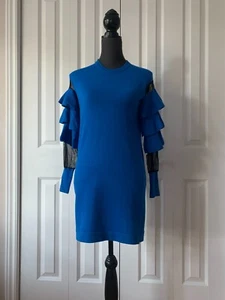 LOVE MOSCHINO Beautiful Blue Dress Size 38 US Size 2 Small NWT - Picture 1 of 8