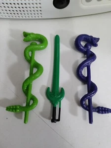 MOTU VINTAGE TUNG LASHER STAFF Konvolut 3 ACTIONFIGUREN ZUBEHÖR - Bild 1 von 3