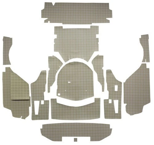 Ford Skyliner 1958 techo rígido retráctil Burtex alfombrilla de maletero con placas 15 piezas Foto 1 de 1