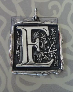 Plata Esterlina 22x20mm Alfabeto Pesado Letra Inicial Cera E Sello Look Dije - Imagen 1 de 3