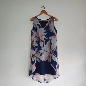 Womens Wallis Floral Dress Pink Blue Floral Floaty Dress Wedding Outfit UK 12 - Picture 1 of 18