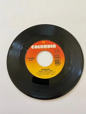 Warrant – Uncle Tom's Cabin/Sure Feels Good To Me Vinyl, 7", 45 RPM Glam Rock - Image 1 of 2