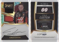 2017 Panini Select Signature Swatches Dual Tie-Dye Prizm /24 Cole Custer Auto