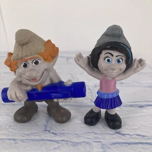McDonald's Happy Meal Peyo Toy Smurf Figurine Hackus And Vexy  - Picture 1 of 6