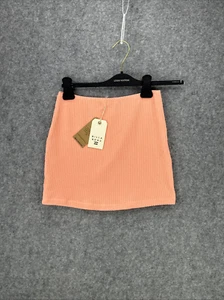 NWT Billabong Women's Size Medium Summer High High-Waisted Swim Skirt Coral Pink - Picture 1 of 12
