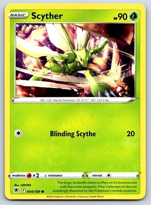 Scyther - Astral Radiance 004/189 Gidora Pokemon 151 Card NM - Image 1 of 2