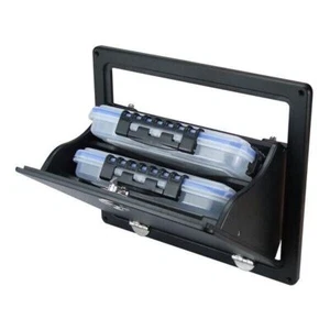 Tackle Box, Tilt Tackle Storage Department, Black Marine Polymer with SS Latch - Picture 1 of 2