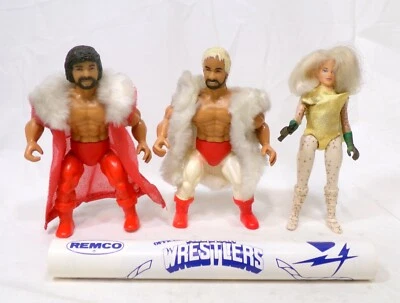 Remco 1985 AWA All Star Wrestlers Gorgeous Jimmy Garvin Precious & Steve Regal Foto 1 de 4