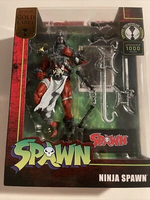 Figura Variante Etiqueta Dorada Firmada por Todd McFarlane Ninja Spawn LE 1000 Foto 1 de 2