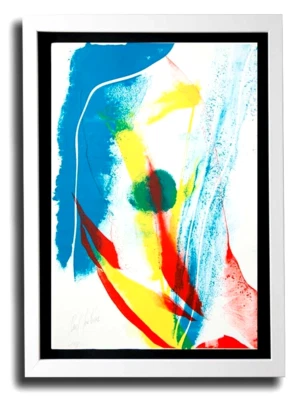 Litografía Original Paul Jenkins 1965 - Firmada a Mano por el artista, con Marco. Foto 1 de 4