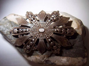 antike jüdische Davitstern Hexagramm Brosch 1880-1890 - Bild 1 von 7