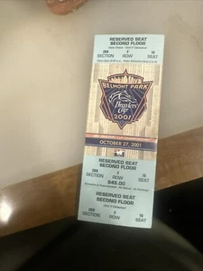 Vintage ticket Belmont Park Breeders Cup 2001 🏇 - winner Tiznow, Chris McCarron - Picture 1 of 1