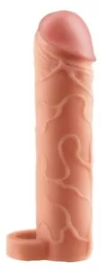 Gummi Penishülle Sleeve hautfarbig 1" - Bild 1 von 4