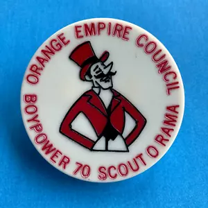 Vintage 1970 Boy Scout Scout O Rama Neckerchief Slide - Picture 1 of 4