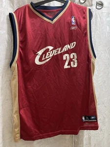 Vintage Reebok NBA Cleveland Cavalier LeBron James Youth Jersey Size XL - Picture 1 of 6