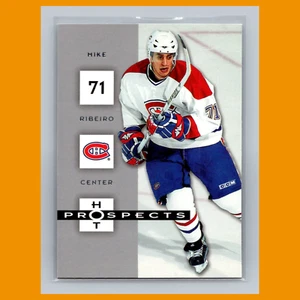 Tarjeta de hockey Mike Ribeiro #54 2005 Fleer Hot Prospects Montreal Canadiens NHL CASI NUEVA - Imagen 1 de 3