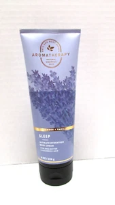 NEW Bath & Body Works Aromatherapy Sleep Lavender + Vanilla Body Cream 8 oz - Picture 1 of 2