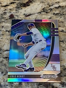 2020 Panini Prizm Draft Picks Cole Henry #PDP55 Washington Nationals RC