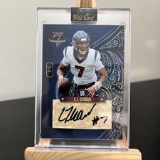 🔥 2023 WILD CARD 7 CARD STUD C.J. STROUD  TEXANS ROOKIE AUTO CARD #3/3 🔥