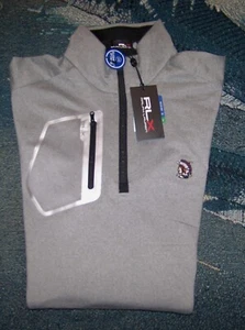 NEW RALPH LAUREN RLX 1/4 Zip Sweater Pullover Shirt SHINNECOCK HILLS GOLF CLUB L - Picture 1 of 7