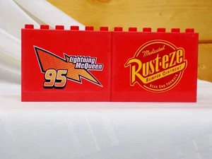 Lego Rust-eze Bumper Ointment and Lightning McQueen Decal  - Picture 1 of 10
