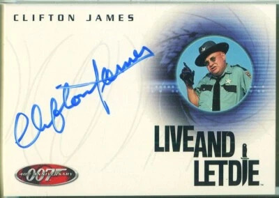 2002 James Bond 40TH Anniversary Clifton James Autograph Live and Let Die A8 - Image 1 of 2