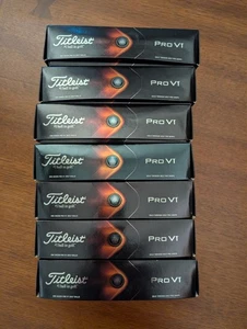 Seven (7) Dozen Titleist Pro V1 Golf Balls -With corporate Logo, White - new - Picture 1 of 2