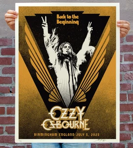 Impresión Regreso al Principio Obey Shepard Fairey Ozzy Osbourne LE 500 EN MANO - Imagen 1 de 2