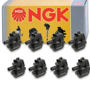 8 pcs NGK Ignition Coil for 2002 Chevrolet Avalanche 2500 8.1L V8 - Spark wy - Picture 1 of 5
