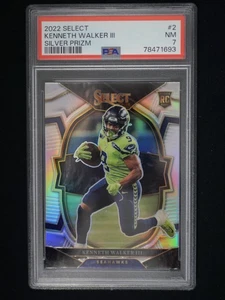2022 Panini Select #2 Kenneth Walker III Silver Prizm PSA 7 NM - Picture 1 of 2