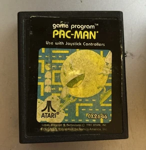 Atari 2600 7800 Pac-Man Game Cartridge CX-2646 Tested & Working Vintage 1981 - Picture 1 of 3