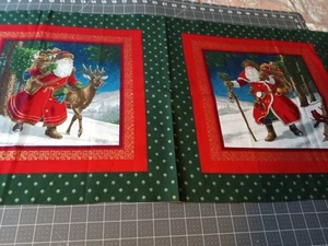 17*44 Cotton Quilt Fabric Panels Father Time Winter - Picture 1 of 8