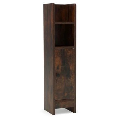 Bathroom Storage Cabinet w/Adjustable Shelf 1 Door & 2 Open Shelves Living Room - Image 1 of 4