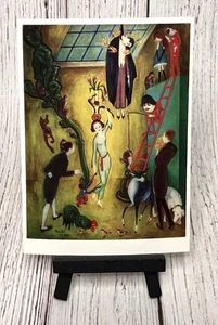 Postal artística de Nils von Dardel Visit hos excentrisk dam visita a una dama excéntrica - Imagen 1 de 4