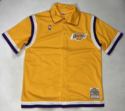 Mitchell & Ness Los Angeles Lakers Magic Johnson Shooting Shirt Men XXL - Image 1 of 4