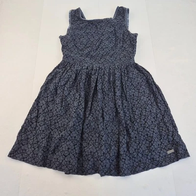 Vestido SUPERDRY Mediano 12 14 Azul Para Mujer The Horizon Algodón Encaje Hasta la Rodilla Foto 1 de 4