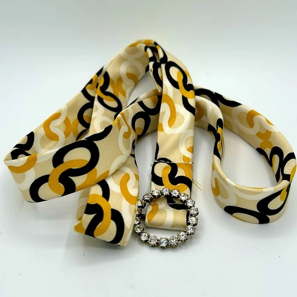 Cinturón de cinta J.Crew con hebilla de diamantes de imitación - 45" Foto 1 de 4