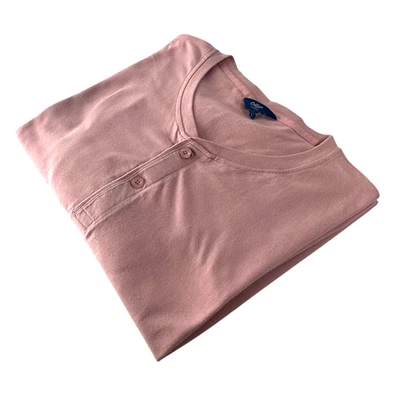 Camisa polo masculina Cotton Traders tamanho G rosa manga curta casual 100% algodão Reino Unido - Imagem 1 de 4