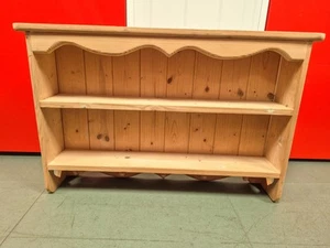 Orchard Woodcraft Unfinished Large Pine Shelving Wall Unit With Hooks 80 X 50cm - Picture 1 of 13