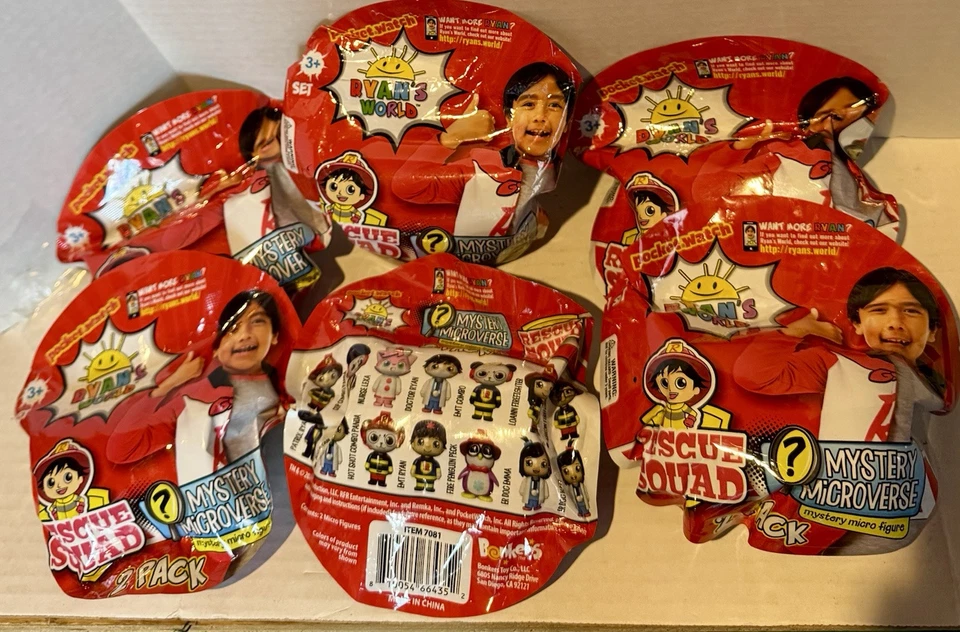 Series 11 Ryan's World Blind Bag Mystery Figures With Accessory 1 Set 3 Yrs