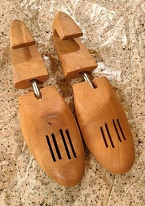 Vtg Wood Shoe Wooden Tree Form Shaper Insert Stretcher 12"×3.5" - Picture 1 of 5