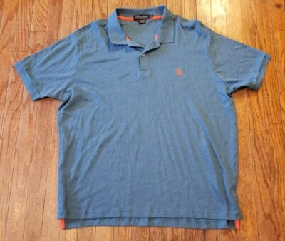 US Polo Assn Mens Polo Golf Rugby Equestrian Polo Shirt Blue Size 2XL  - Image 1 of 3