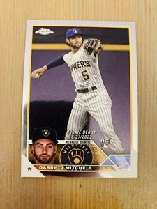 Garrett Mitchell 2023 Topps Chrome Update Rookie Debut #USC56 Brewers Rc - Picture 1 of 2