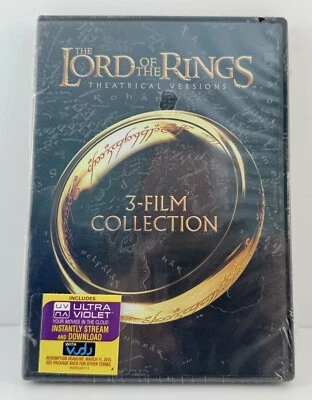 The Lord of the Rings Theatrical Versions 3-Film Collection DVD Set SEALED NEW - Image 1 of 4