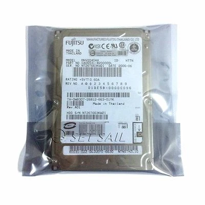 Fujitsu MHV2040AH 40 GB IDE PATA 5400 RPM 2.5" Hard Drive For Laptop Computer - Image 1 of 2