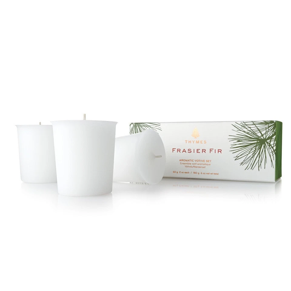 Thymes Frasier Fir Votive Candle - 0520687000 (3 Pack)