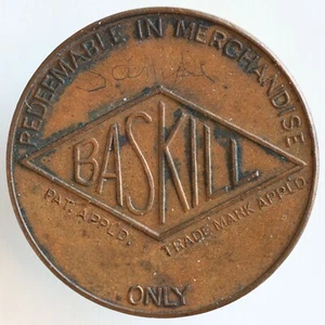 Baskill 100 Point "Sample" Token (Penni-Hearts) Game Token - Picture 1 of 2