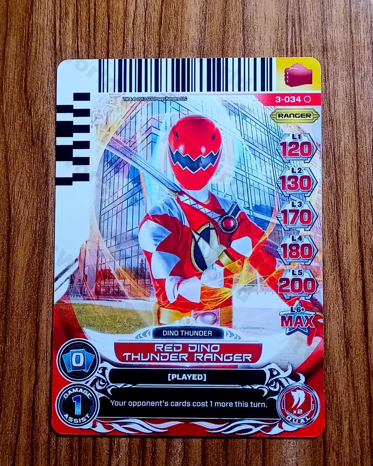 Power Rangers Universe of Hope 3-034 Red Dino Thunder Ranger - Image 1 of 1
